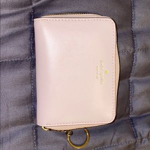 Light pink kate spade id wallet